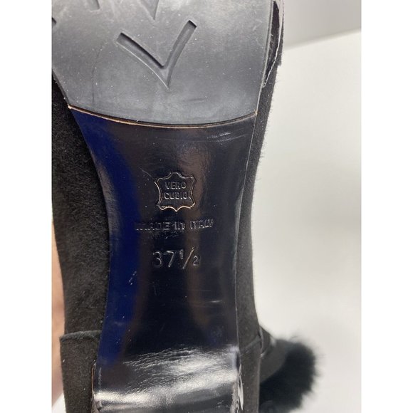 fabi femme womens heel boots black Brand New Size 37 1/2 Made In Italy - Picture 4 of 8